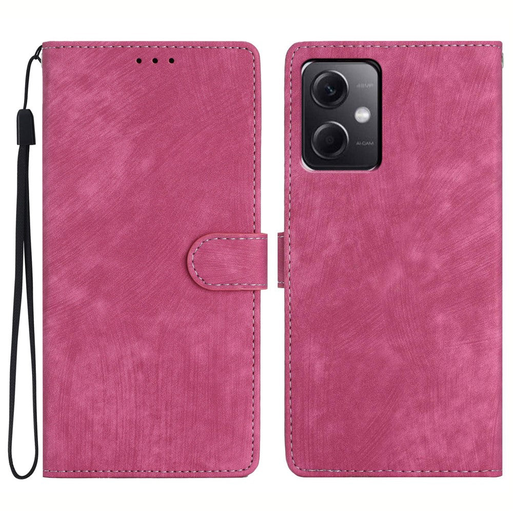Plånboksfodral för Xiaomi Redmi Note 12 5G (Kina) / (Indien) / (Globalt) / Poco X5 5G, PU-läder med stativ och vikbart skydd