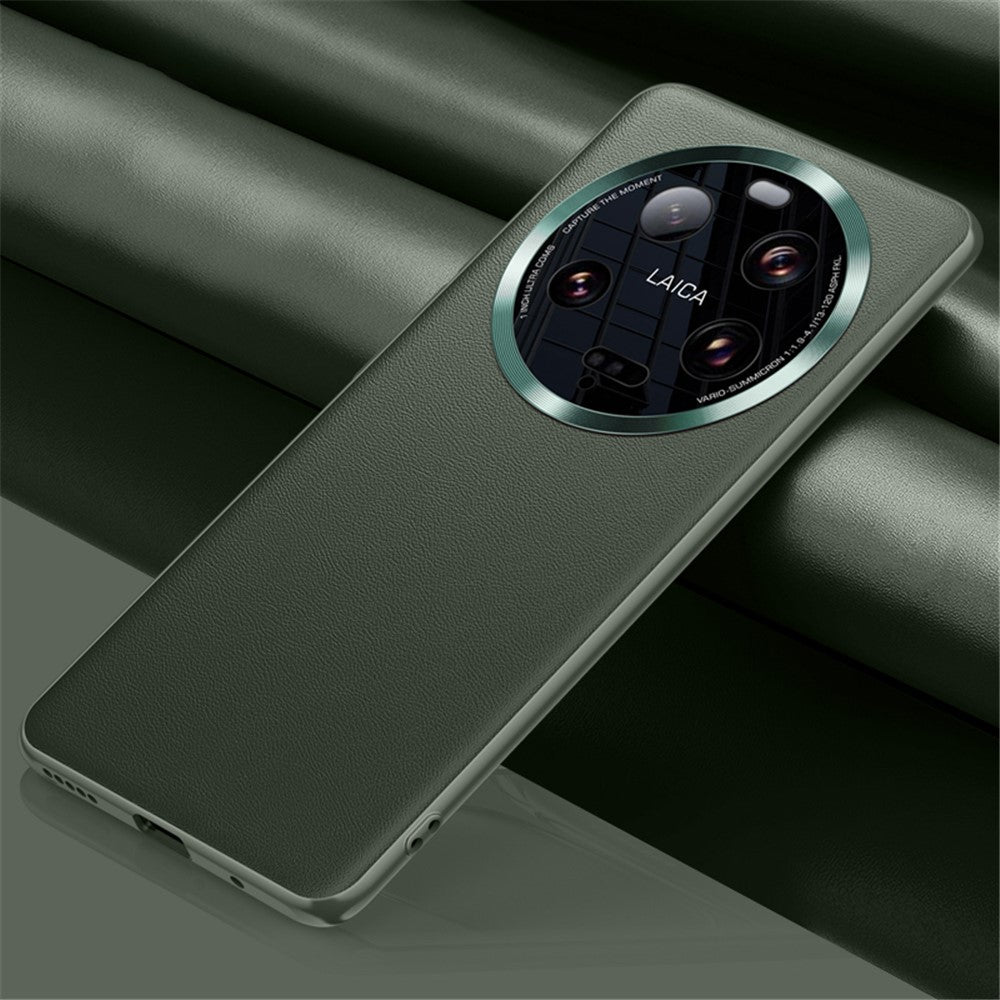 Xiaomi 13 Ultra PU-läderbelagt TPU+PC-mobilskal metalllinsskyddande mobilskydd (2:a generationen)