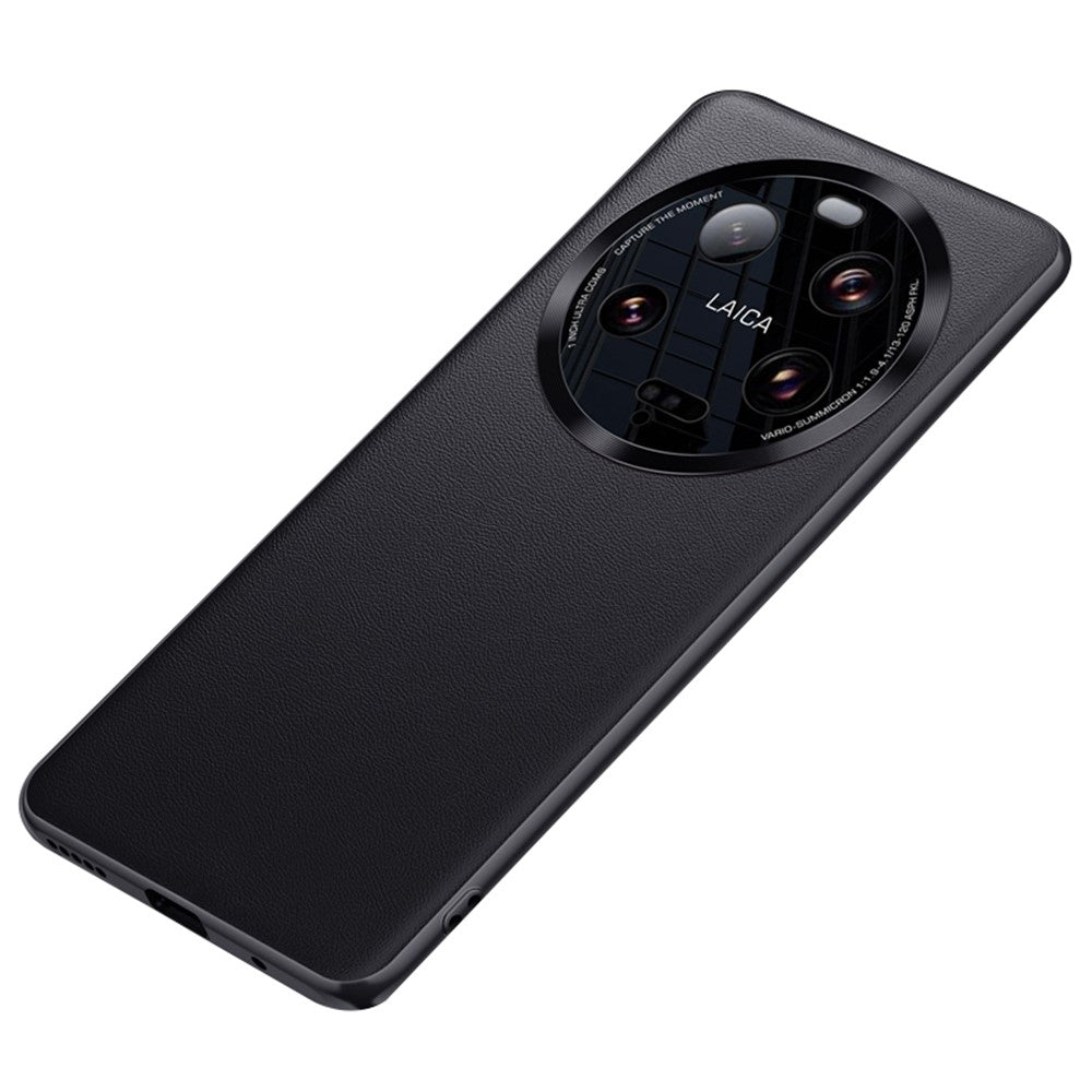Xiaomi 13 Ultra PU-läderbelagt TPU+PC-mobilskal metalllinsskyddande mobilskydd (2:a generationen)