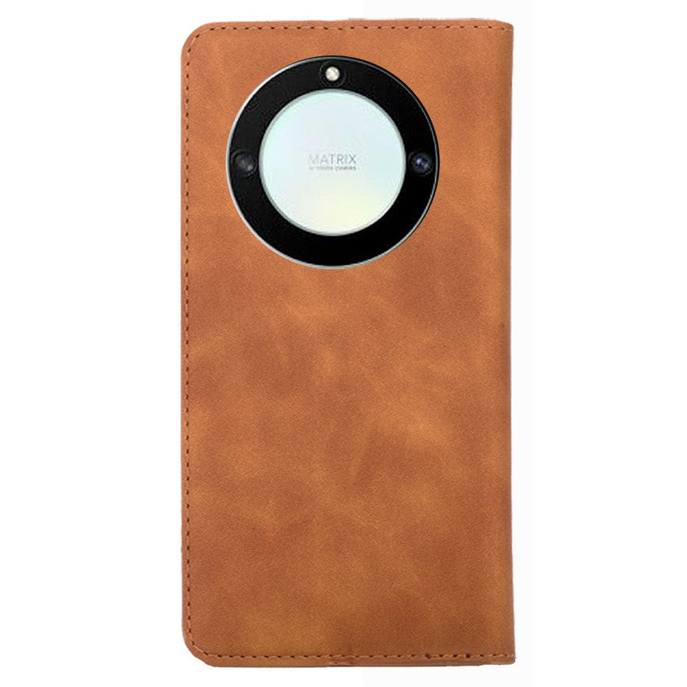 For Honor X40 / X9a / Magic5 Lite 5G PU Leather Flip Phone Case Card Holder Skin-touch Stand Cover
