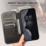 SUTENI J05 For iPhone 13 Pro Stand Wallet Phone Case Phone Leather Cover Compatible with MagSafe