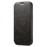 SUTENI J05 For iPhone 12 Pro Max Leather Phone Case Cell Phone Stand Wallet Cover Compatible with MagSafe