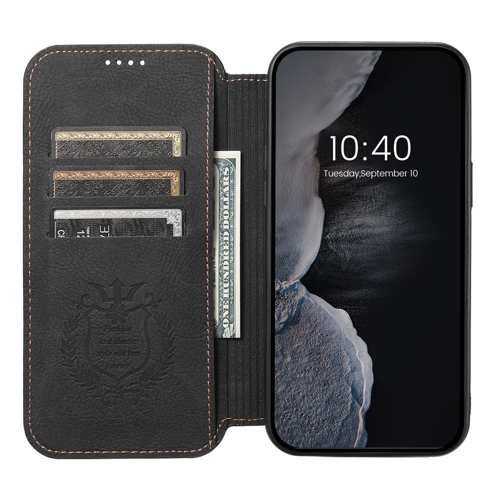 SUTENI J06 For iPhone 14 Pro Stand Wallet PU Leather Phone Case Compatible with MagSafe