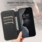 SUTENI J06 For iPhone 14 Pro Stand Wallet PU Leather Phone Case Compatible with MagSafe
