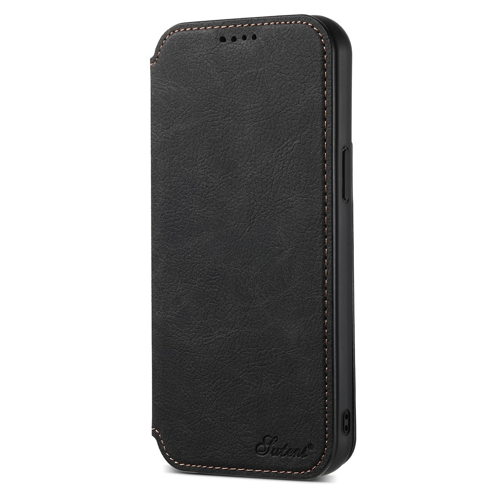 SUTENI J06 For iPhone 14 Pro Stand Wallet PU Leather Phone Case Compatible with MagSafe