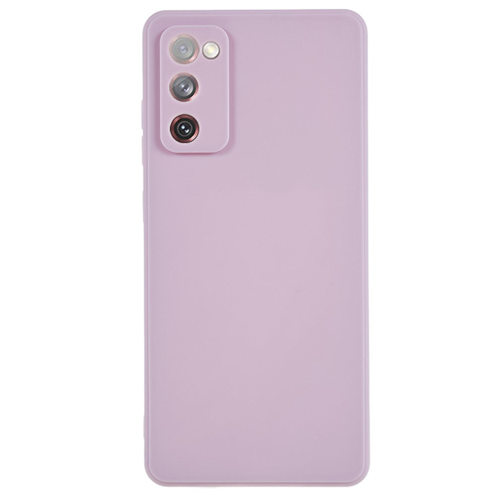 Straight Edge TPU Case for Samsung Galaxy S20 FE 4G / FE 5G / S20 Lite / S20 FE 2022 , Precise Cutout Shockproof Phone Cover