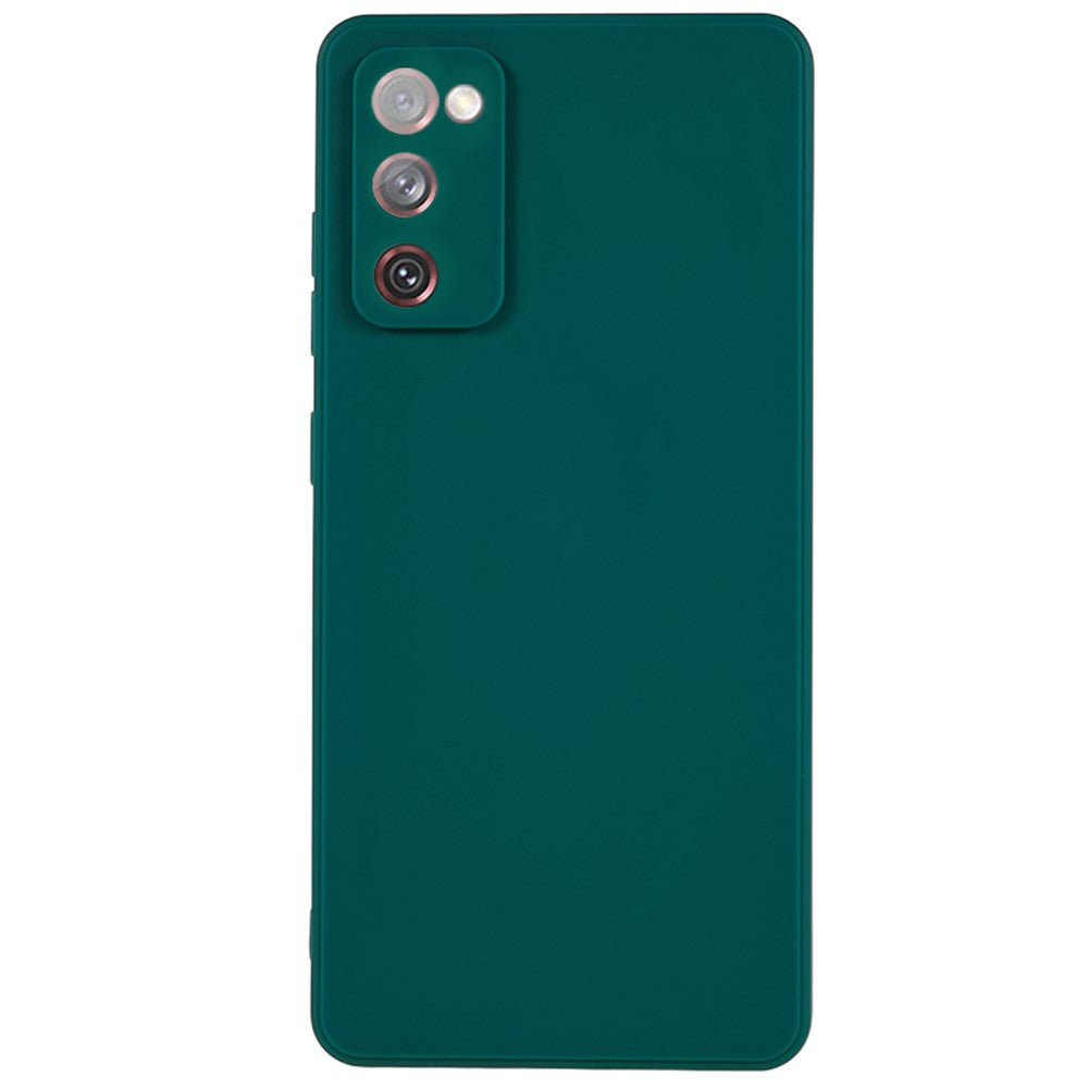 Straight Edge TPU Case for Samsung Galaxy S20 FE 4G / FE 5G / S20 Lite / S20 FE 2022 , Precise Cutout Shockproof Phone Cover