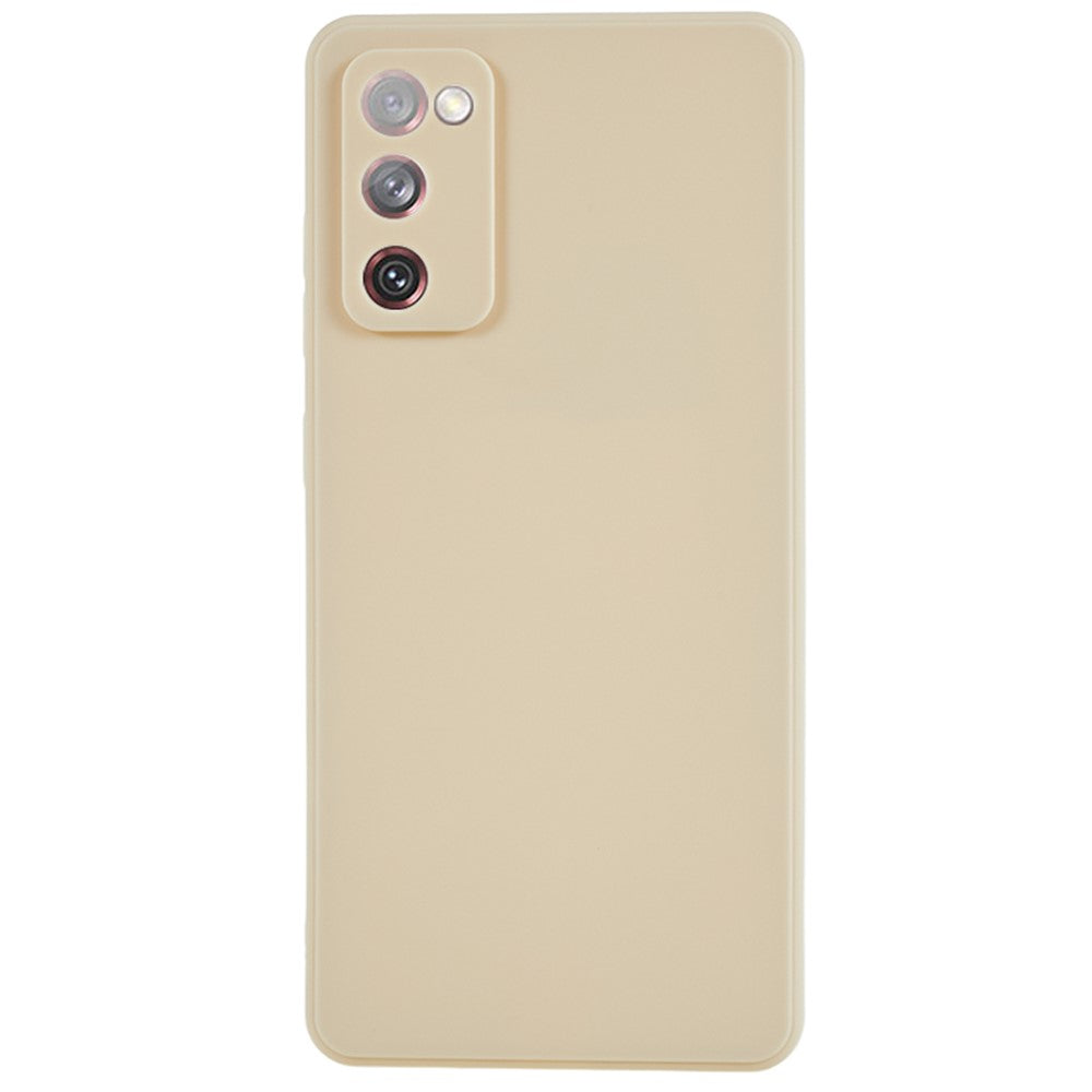 Straight Edge TPU Case for Samsung Galaxy S20 FE 4G / FE 5G / S20 Lite / S20 FE 2022 , Precise Cutout Shockproof Phone Cover