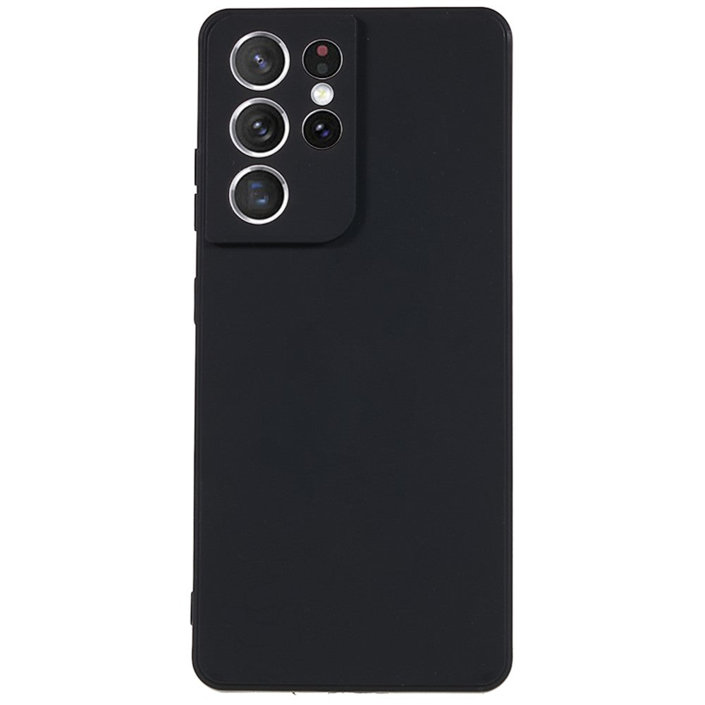 For Samsung Galaxy S21 Ultra 5G TPU Phone Case Straight Edge Anti-scratch Phone Cover