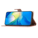 For iPhone 12 / 12 Pro PU Leather Phone Cover Wallet Stand Stitching Line Rhombus Texture Phone Case