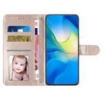For iPhone 12 / 12 Pro PU Leather Phone Cover Wallet Stand Stitching Line Rhombus Texture Phone Case