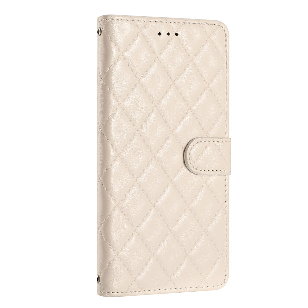 For Samsung Galaxy A52 4G / A52s 5G / A52 5G Stitching Line Rhombus Cell Phone Cover PU Leather Wallet Shell Stand Phone Case