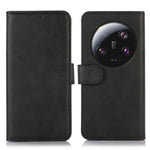 For Xiaomi 13 Ultra Phone Stand Case PU Leather Wallet Cowhide Texture Magnetic Phone Cover