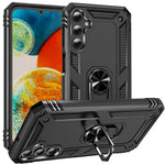 Til Samsung Galaxy A24 4G (162,1 x 77,6 x 8,3 mm) Telefoncover med Stander og Bilholder PC + TPU Dobbeltlags Beskyttelsescover