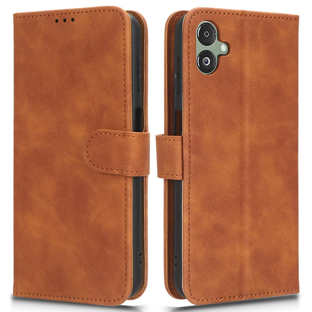 Til Samsung Galaxy F14 5G Skin-touch Pung Telefoncover PU Læder Standercover