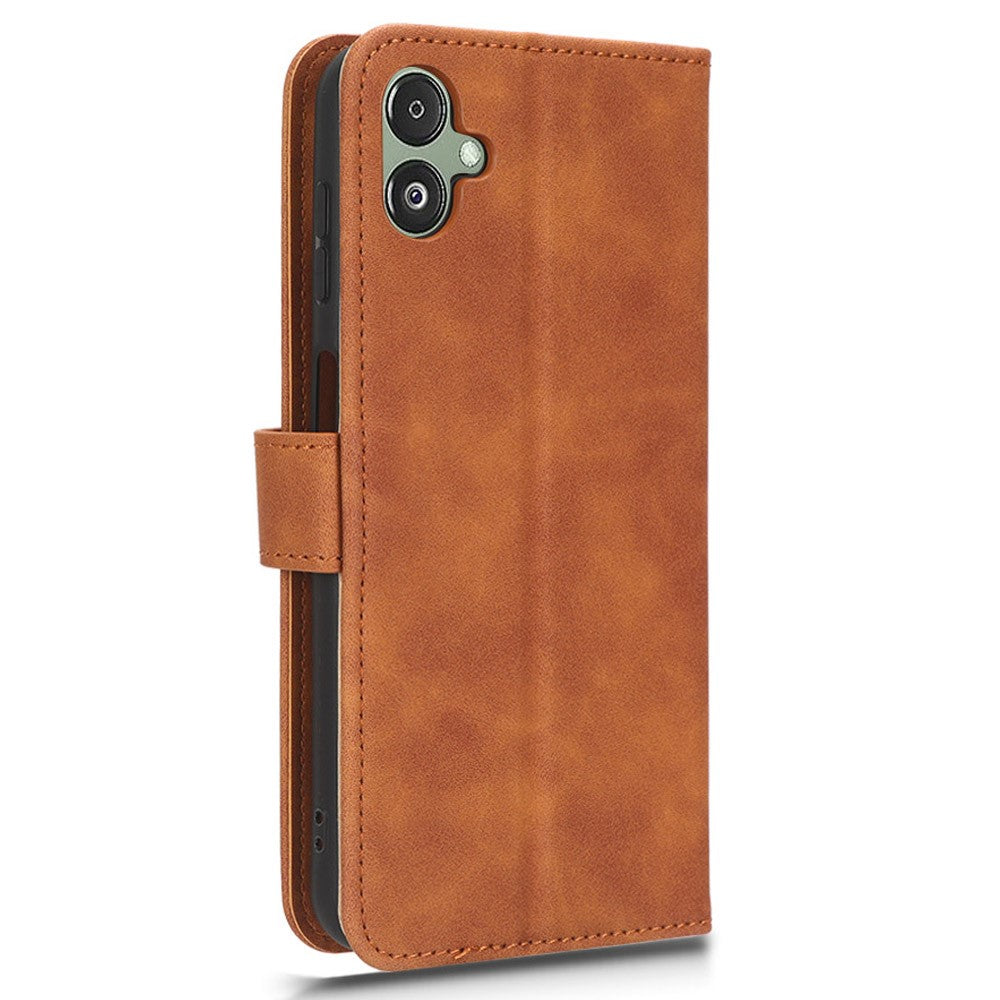 Til Samsung Galaxy F14 5G Skin-touch Pung Telefoncover PU Læder Standercover