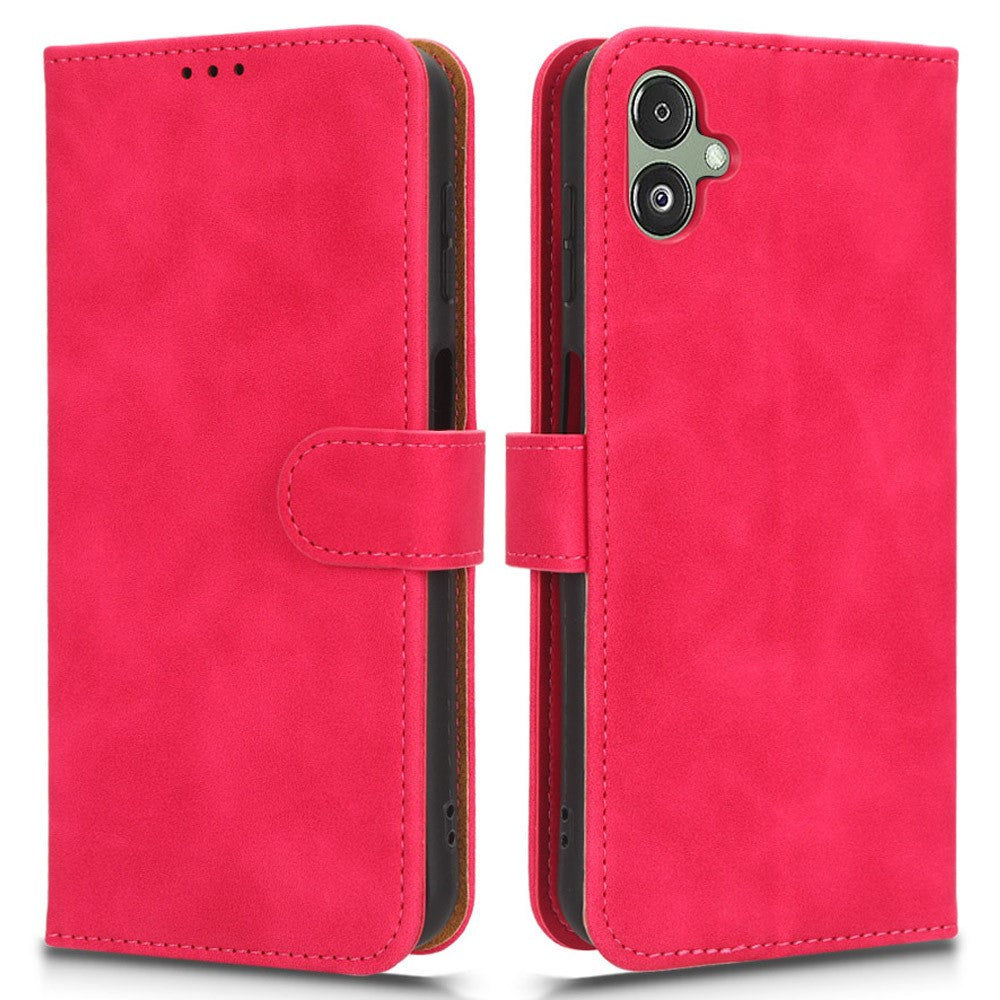 Til Samsung Galaxy F14 5G Skin-touch Pung Telefoncover PU Læder Standercover