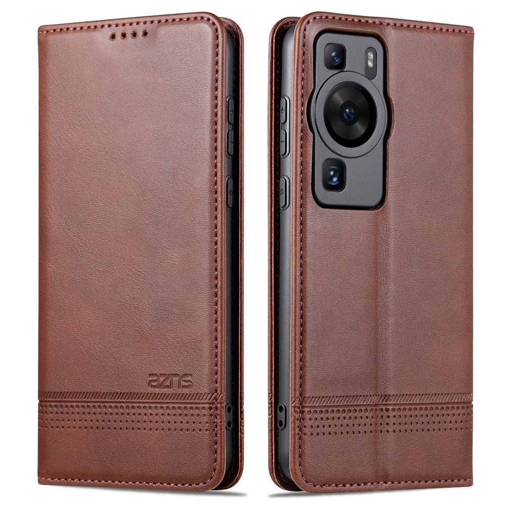 AZNS För Huawei P60 / P60 Pro PU-läderfodral Plånboksfodral Reptåligt Smartphone-fodral