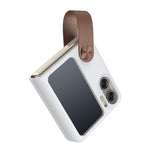 NILLKIN For Oppo Find N2 Flip 5G Liquid Silicone Case Folding Phone Cover with Finger Ring Strap Kickstand