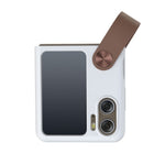 NILLKIN For Oppo Find N2 Flip 5G Liquid Silicone Case Folding Phone Cover with Finger Ring Strap Kickstand