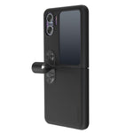 NILLKIN For Oppo Find N2 Flip 5G Liquid Silicone Case Folding Phone Cover with Finger Ring Strap Kickstand