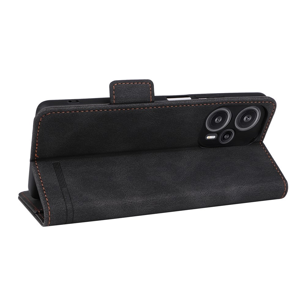 For Xiaomi Redmi Note 12 Turbo / Poco F5 5G Hardware Decor PU Leather Wallet Stand Cover Shockproof Phone Case