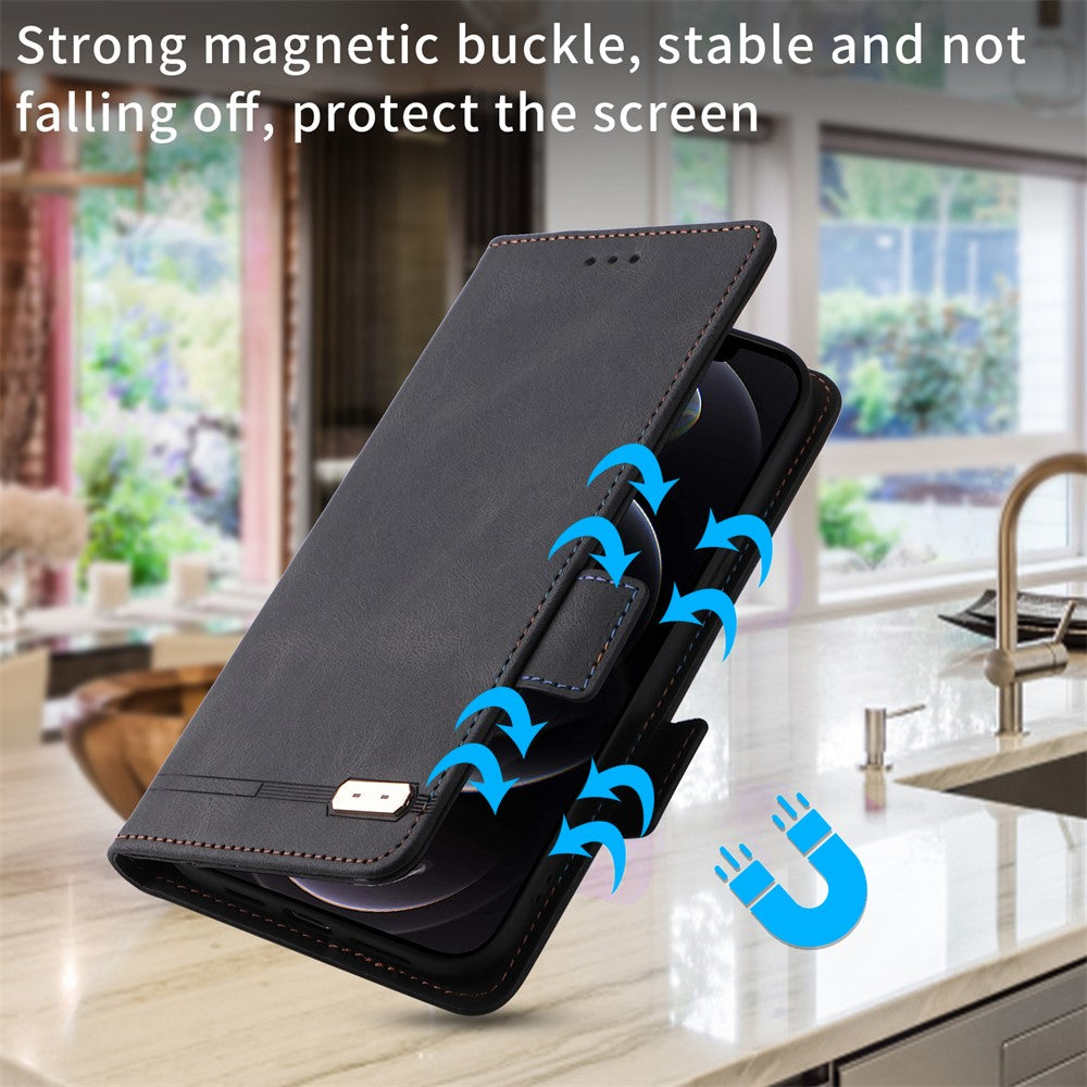 For Xiaomi Redmi Note 12 Turbo / Poco F5 5G Hardware Decor PU Leather Wallet Stand Cover Shockproof Phone Case