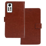 IDEWEI For Xiaomi Redmi Note 12 Pro 4G / Note 11 Pro 4G (Mediatek) / 5G (Qualcomm) PU Leather Stand Phone Case Crazy Horse Texture Wallet Cover