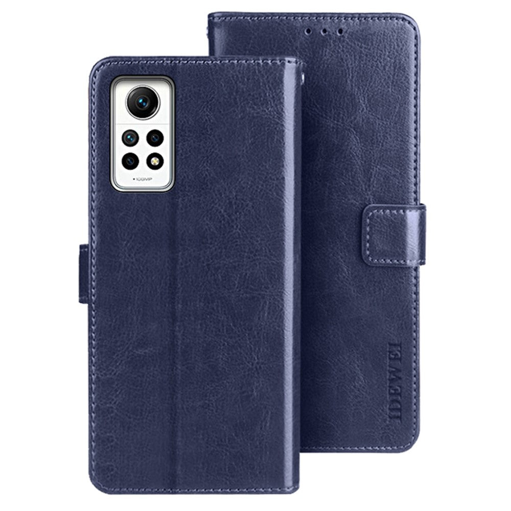 IDEWEI For Xiaomi Redmi Note 12 Pro 4G / Note 11 Pro 5G (Qualcomm) / 11 Pro 4G (MediaTek) Leather Case Stand Wallet Phone Cover