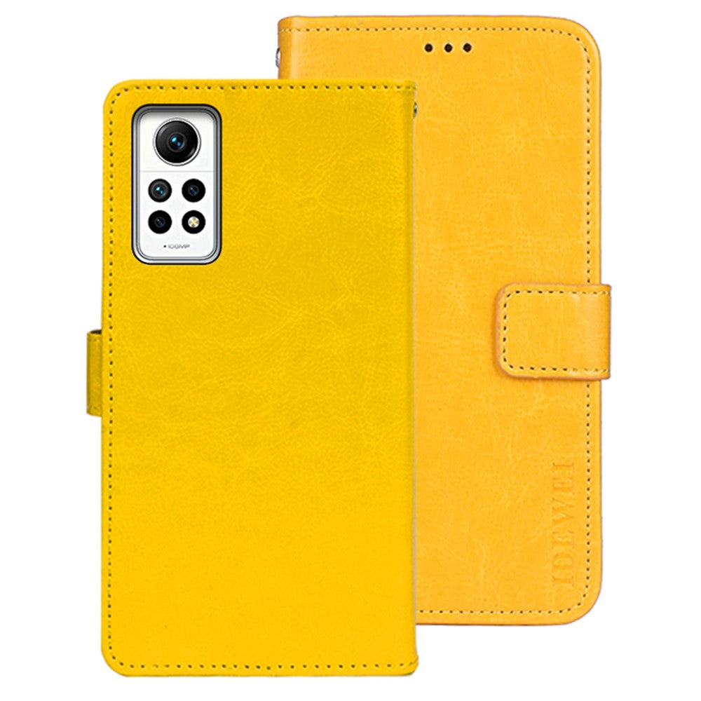 IDEWEI For Xiaomi Redmi Note 12 Pro 4G / Note 11 Pro 5G (Qualcomm) / 11 Pro 4G (MediaTek) Leather Case Stand Wallet Phone Cover