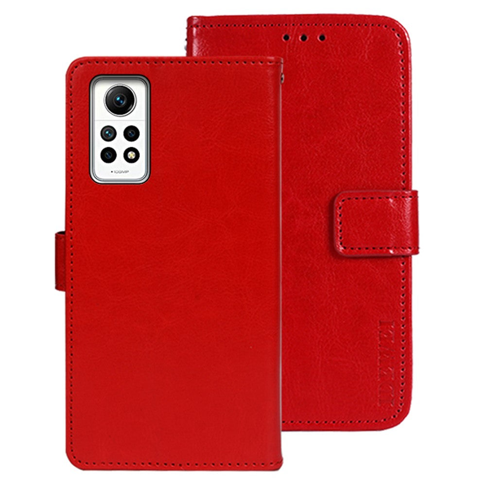 IDEWEI For Xiaomi Redmi Note 12 Pro 4G / Note 11 Pro 5G (Qualcomm) / 11 Pro 4G (MediaTek) Leather Case Stand Wallet Phone Cover