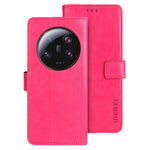 IDEWEI For Xiaomi 13 Ultra Crazy Horse Texture PU Leather Case Stand Wallet Cell Phone Cover
