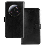 IDEWEI For Xiaomi 13 Ultra PU Leather Phone Cover Crazy Horse Texture Case with Stand Wallet