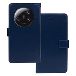 IDEWEI For Xiaomi 13 Ultra PU Leather Phone Cover Crazy Horse Texture Case with Stand Wallet