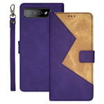 IDEWEI For Asus ROG Phone 7 5G Card Holder Phone Case PU Leather Stand Color Splicing Cover