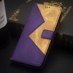 IDEWEI For Asus ROG Phone 7 5G Card Holder Phone Case PU Leather Stand Color Splicing Cover