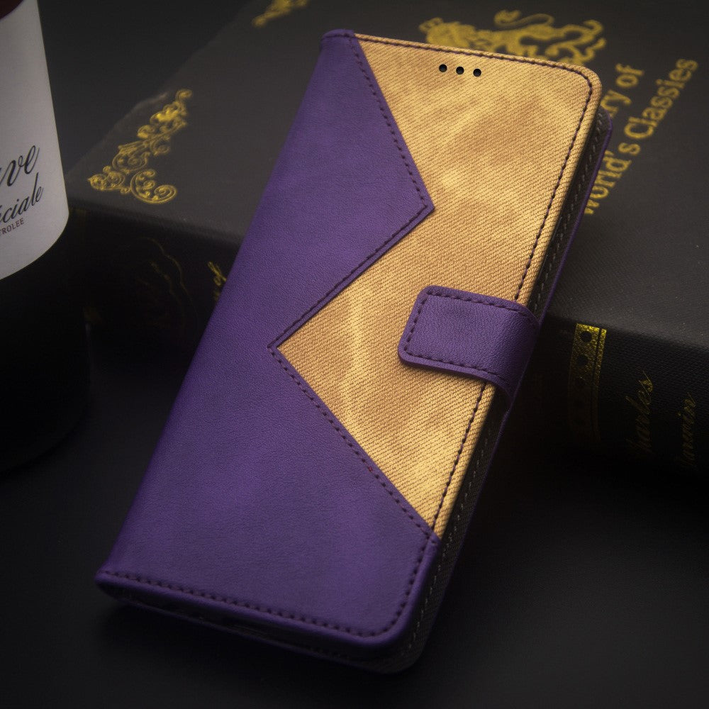IDEWEI For Asus ROG Phone 7 5G Card Holder Phone Case PU Leather Stand Color Splicing Cover