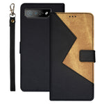 IDEWEI For Asus ROG Phone 7 5G Card Holder Phone Case PU Leather Stand Color Splicing Cover