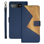 IDEWEI For Asus ROG Phone 7 5G Card Holder Phone Case PU Leather Stand Color Splicing Cover