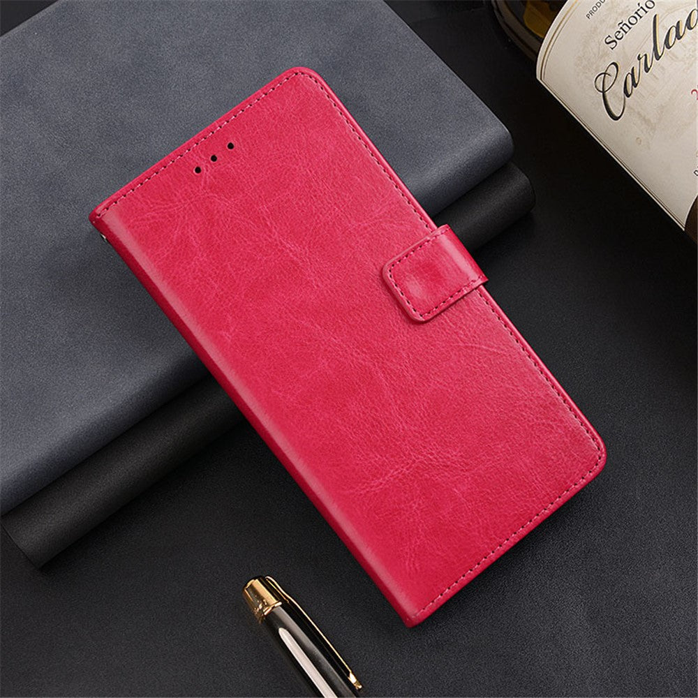 IDEWEI For Asus ROG Phone 7 5G Phone Wallet Case Crazy Horse Texture PU Leather Stand Phone Cover