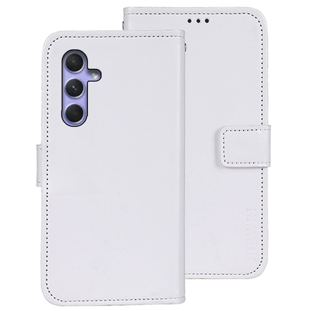 IDEWEI Stand Case for Samsung Galaxy A24 4G (162.1 x 77.6 x 8.3mm) Wallet PU Leather Crazy Horse Texture Phone Cover