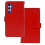 IDEWEI Crazy Horse Texture Stand Case for Samsung Galaxy A24 4G (162.1 x 77.6 x 8.3mm) PU Leather Wallet Cover Phone Shell