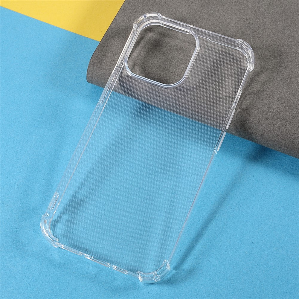 iPhone 14 Pro Genomskinligt mobilskal Flexibelt TPU Stötsäkert Hörn Mobilmobilskydd