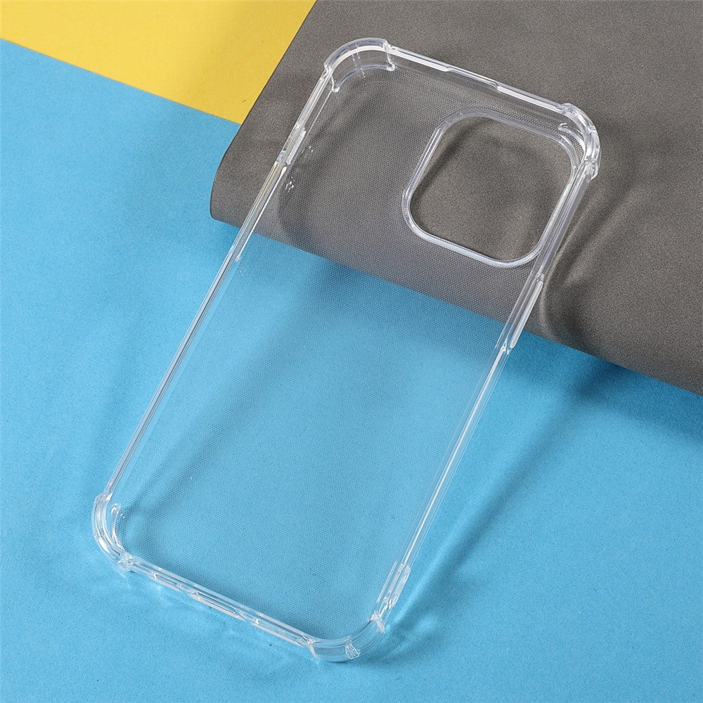 iPhone 14 Pro Genomskinligt mobilskal Flexibelt TPU Stötsäkert Hörn Mobilmobilskydd