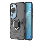 Huawei P60 Art Roterande Ring Stativ mobilskal TPU+PC Hybrid Dubbelskiktad Defender Skydd