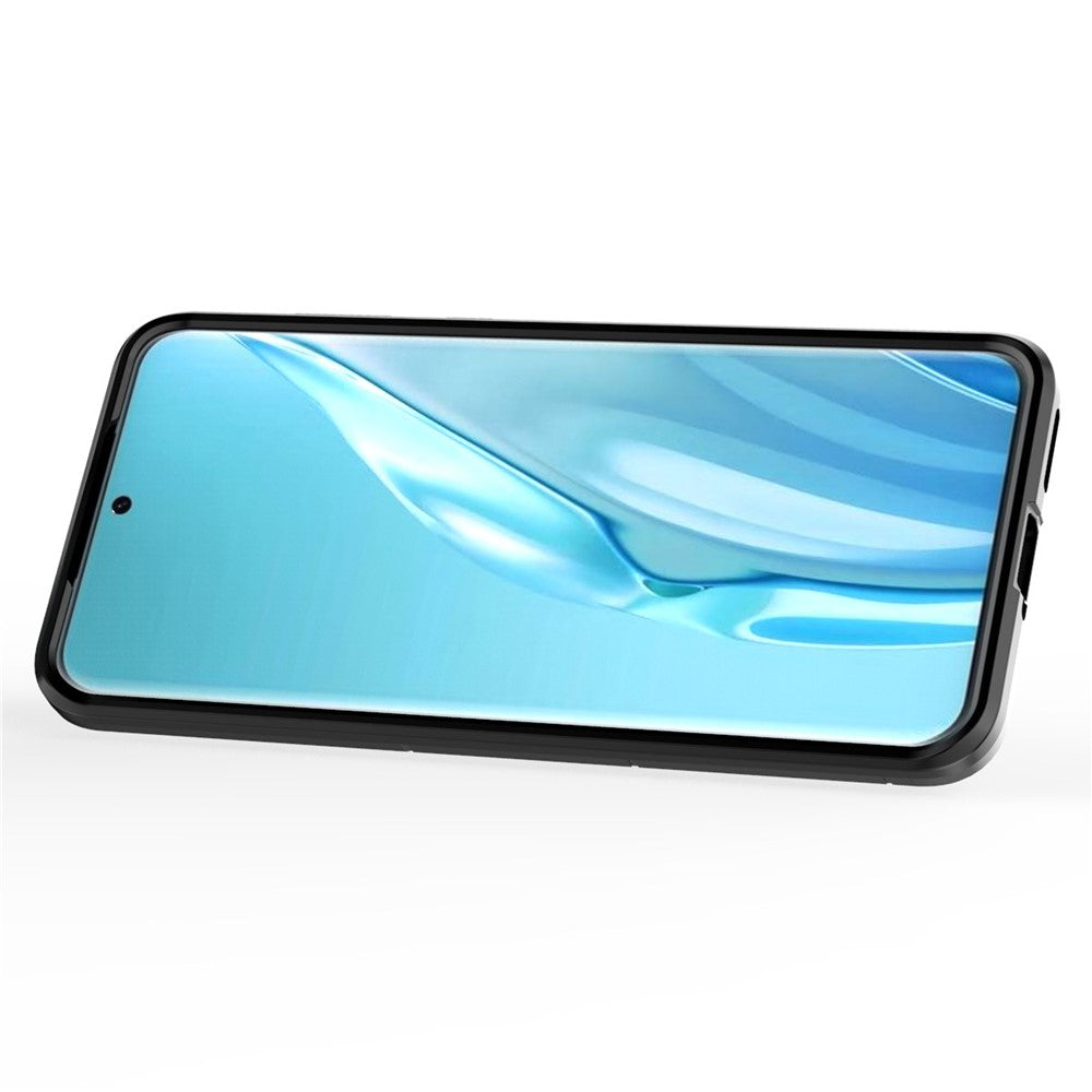 Huawei P60 Art Roterande Ring Stativ mobilskal TPU+PC Hybrid Dubbelskiktad Defender Skydd