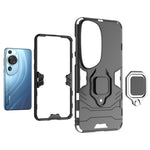 Huawei P60 Art Roterande Ring Stativ mobilskal TPU+PC Hybrid Dubbelskiktad Defender Skydd
