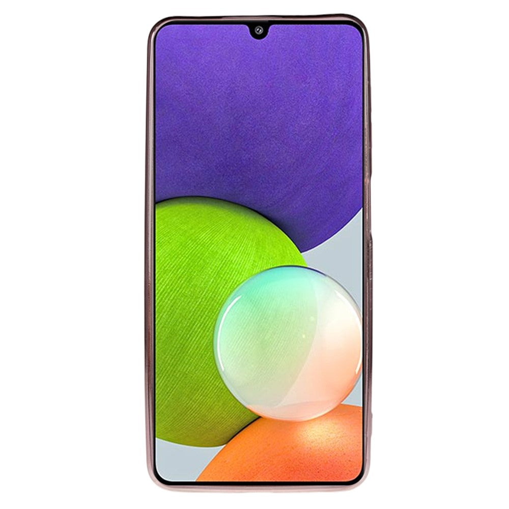 KADEM För Samsung Galaxy A12 Gradient Glitter Skal Blommönster Strass TPU mobilskal