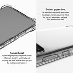 IMAK For Xiaomi Redmi Note 12 Pro 4G / Note 11 Pro 4G (MediaTek) / 11 Pro 5G (Qualcomm) Phone Case Airbag Clear TPU Cover