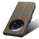 For Xiaomi 13 Ultra Stand Wallet Phone Case PU Leather Diamond Texture Phone Cover